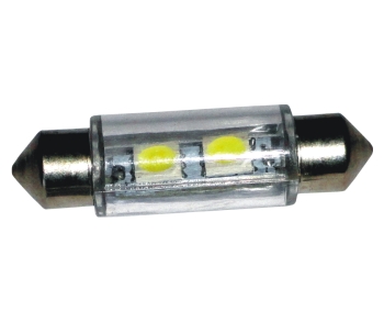 (LED 013) TORPEDO 2 LEDs (LED 5050) - 39mm BRANCO, 12V