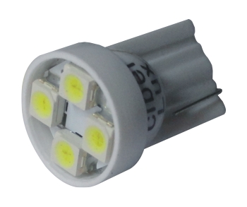 (LED 030) PINGÃO SUPER FORTE 4SMD (LED 1210) - BRANCO, 12V