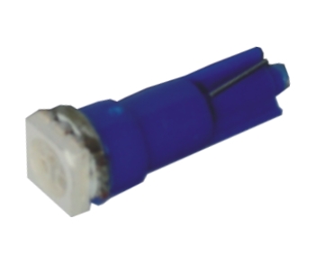 (LED 050 ) PINGUINHO T5 1SMD (LED 5050) - AZUL, 12V