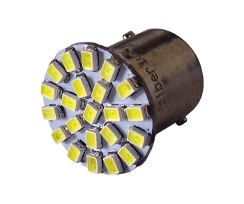(LED 068/10un) 1 POLO 1141 (22SMD) CX10un- BRANCO 12V