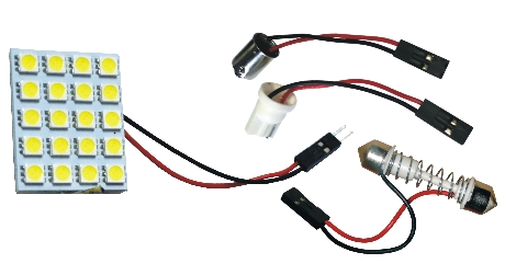 (LED 075) MULTI-USO 20LEDs (BASE 69): 31-44mm (12V)