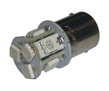 (LED 083) 1 POLO BAU 15s (8SMD) - AMARELA 12V