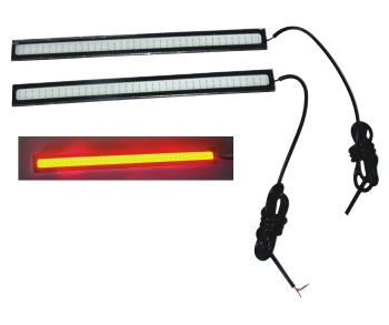 (LED 104) LUZ POSICIONAMENTO DRL HP 17CM VERMELHA, 12V