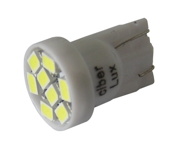 (LED 107) PINGÃO 8SMD (LED 3020) - BRANCO, 12V