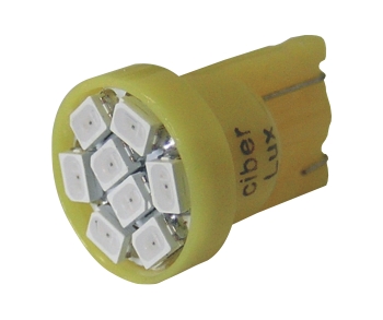 (LED 109) PINGAO 8SMD (LED 3020 AMARELO, 12V