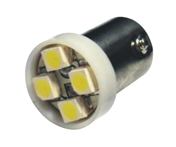 (LED 130/10) BA9s (69) 4 LEDSx2835SM, 24V, Branca
