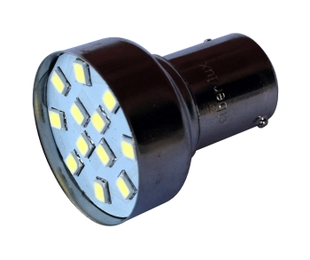 (LED 145/10) 1 POLO, 1141 (BA15S), 12SMD (LED 2835) - AMARELO, 24V